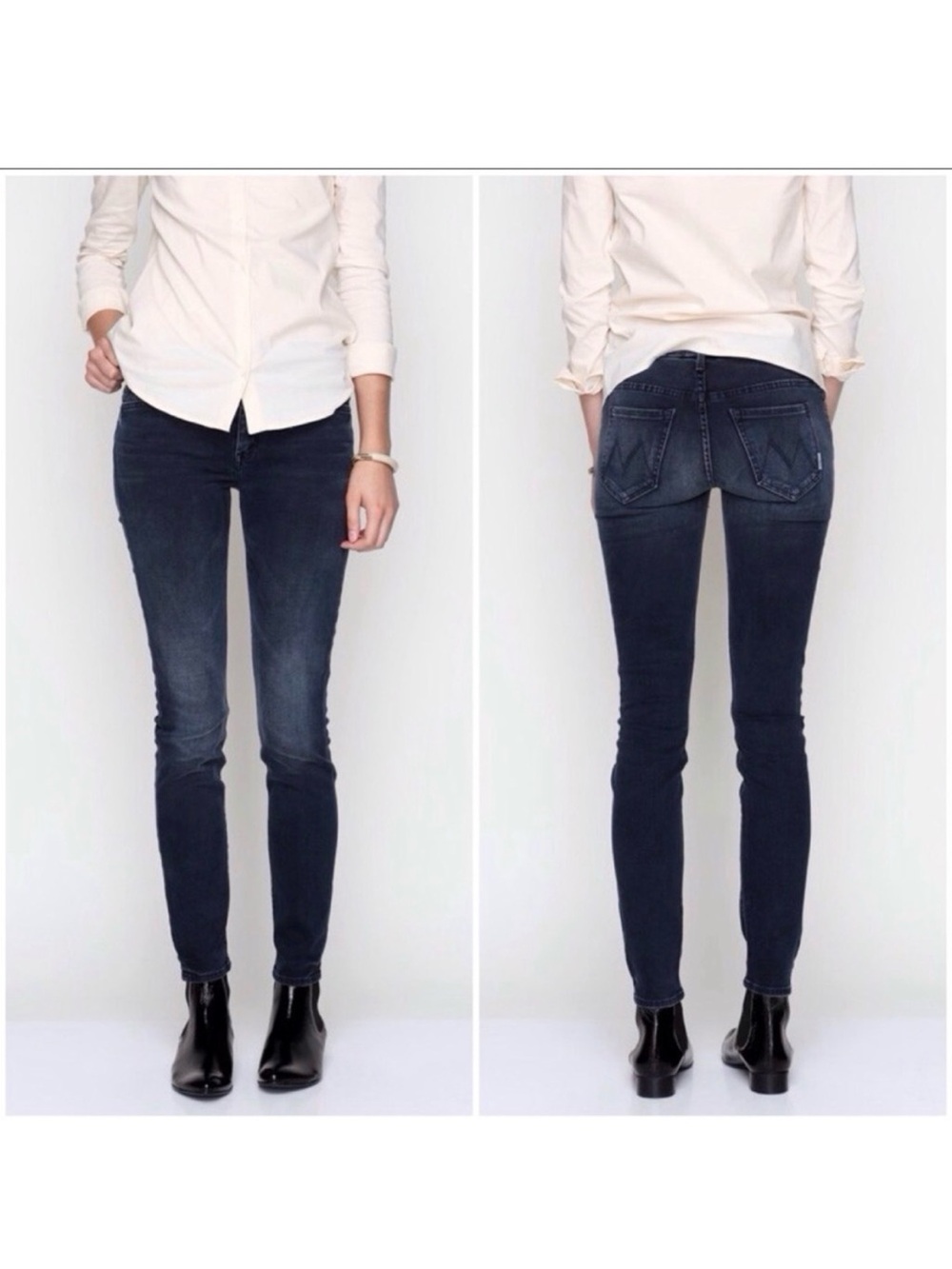 Mother‎ The Looker Grand Sophie Jeans Size 29 Dark Wash Denim